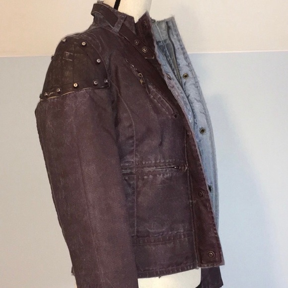 Unique Distressed Bomber Jacket - Picture 3 of 6